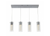 Artika Hologram 1, 1-light LED Pendant Light, Chrome/Glass, Dimmable
