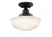 Hampton Bay Belvedere Park 10.625 in. 1-Light Flush Mount