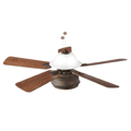 Hampton Bay Ceiling Fan 44in Hawkins W/ LED Lights Sable Wood Oil Rubbed Bronze