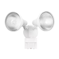 Defiant PAR 180-Degree White Motion Activated Wired Outdoor 2-Head Dusk-to-Dawn Floodlights